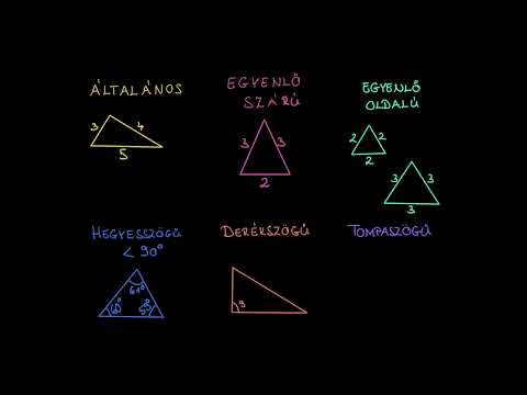 Videó: Van egy derékszögű háromszögnek szimmetriavonala?