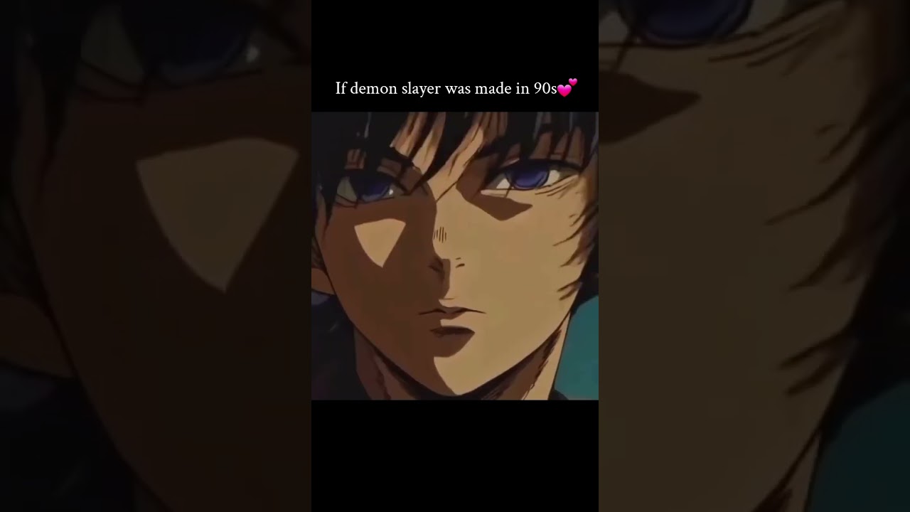 🎞️ If Demon Slayer was made in the 90s…Retro vibes + classic anime style 💿✨