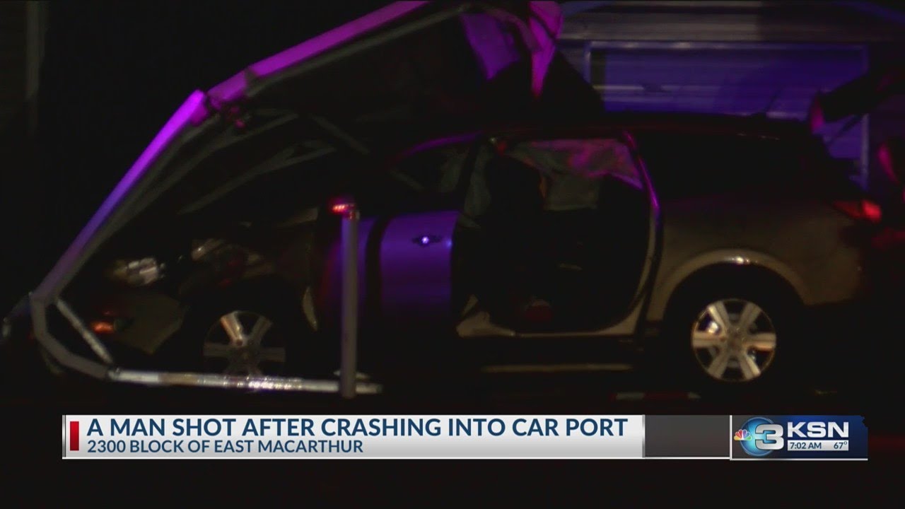 Shooting leads to crash in south Wichita Saturday night - YouTube