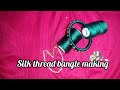 How to make silk thread bangles| bangle with thread&amp;kundhans videos |viralvideos @RMFashionsandVlogs