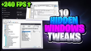10 Hidden Windows Tweaks FPS Boost and ZERO Input Delay