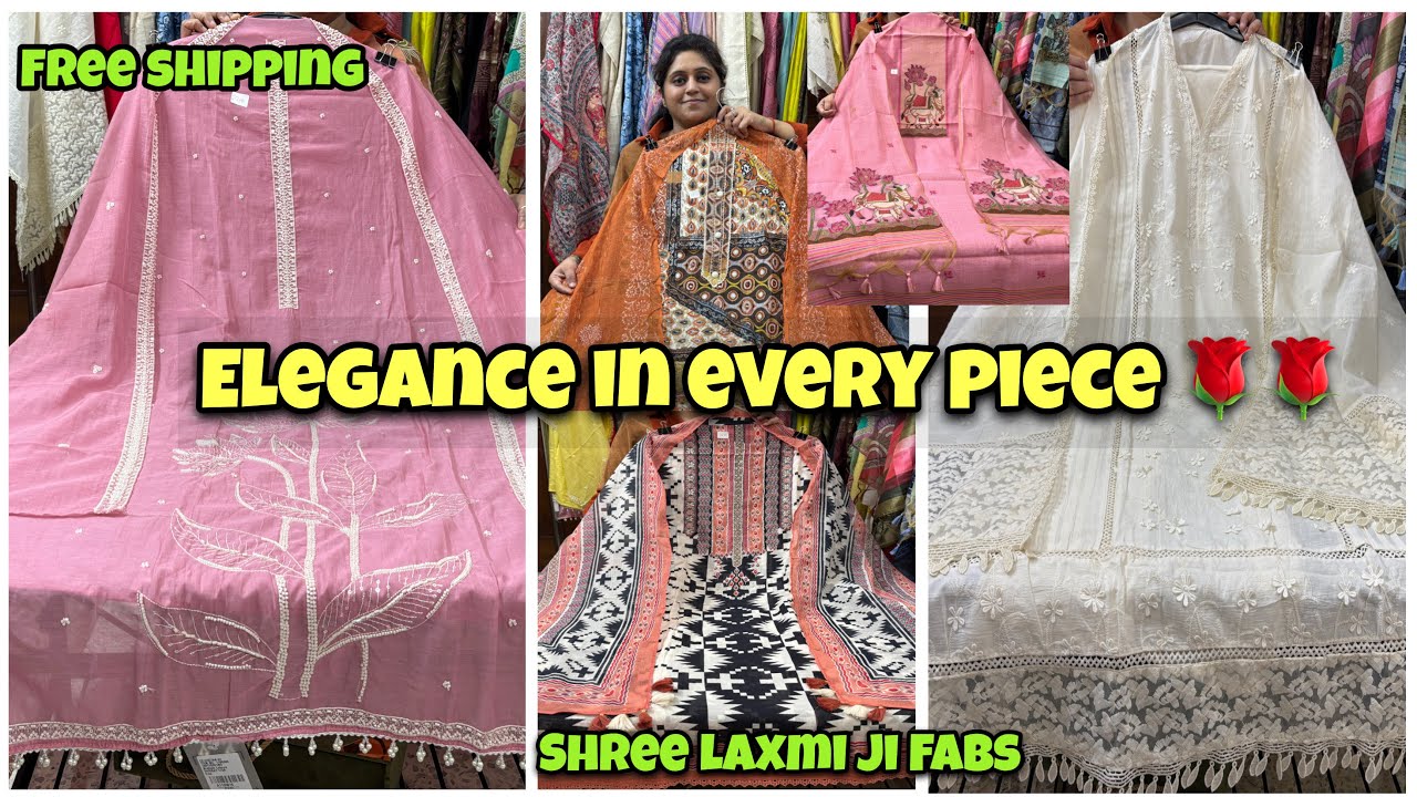 Latest Arrivals Mul Chanderi, Jamdani, Cotton  Suits | Timeless Ethnic Style | Shwetadhiraj