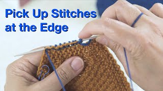 Picking Up Stitches at the Edge
