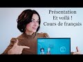 Prsentation  et voil  cours de franais en ligne pour dbutants