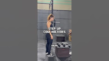 Step up com halteres