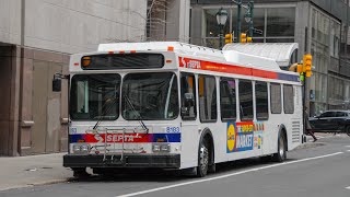 Full ride on (Retired) SEPTA 2008 new flyer DE40LF #8183 on route 124 to SHEDESFORD VALLEY FORGE RD.