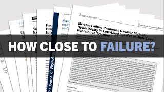 How Close to Failure Should You Train? | Proximity to Failure to Maximise Hypertrophy