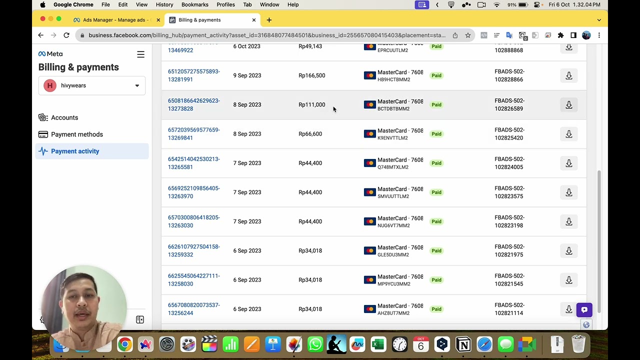 cara cek tagihan iklan billing instagram ads