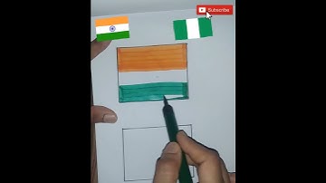 🇮🇳 🇳🇬 Flag painting ❤️ Independence day #shorts #arttutorial #art