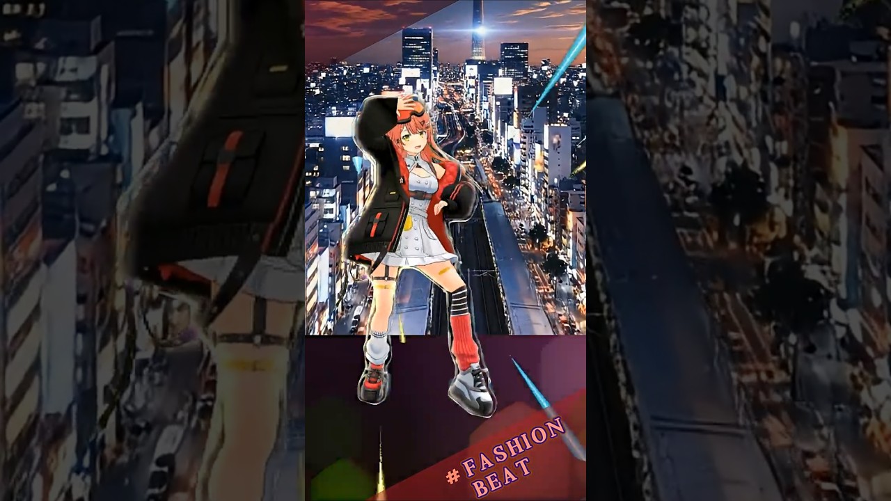 これは新世界、みこちが踊るダンスビート ☆ 夜とサイバーな雰囲気がピッタリの新曲 #FashionBeat #ファッションビート #さくらみこ SAKURA MIKO