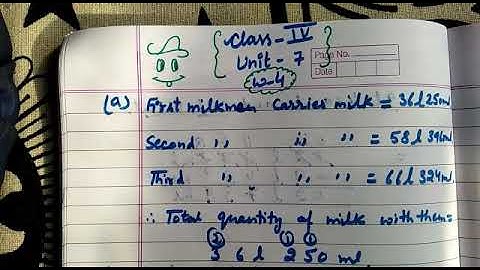 Class 4 unit 7 worksheet 4