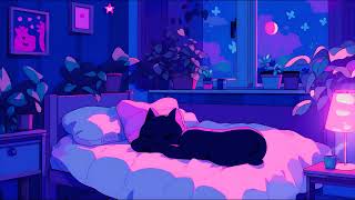 Aesthetic Anime Cat Room | 4K Relaxing Live Wallpaper 🎧🌙