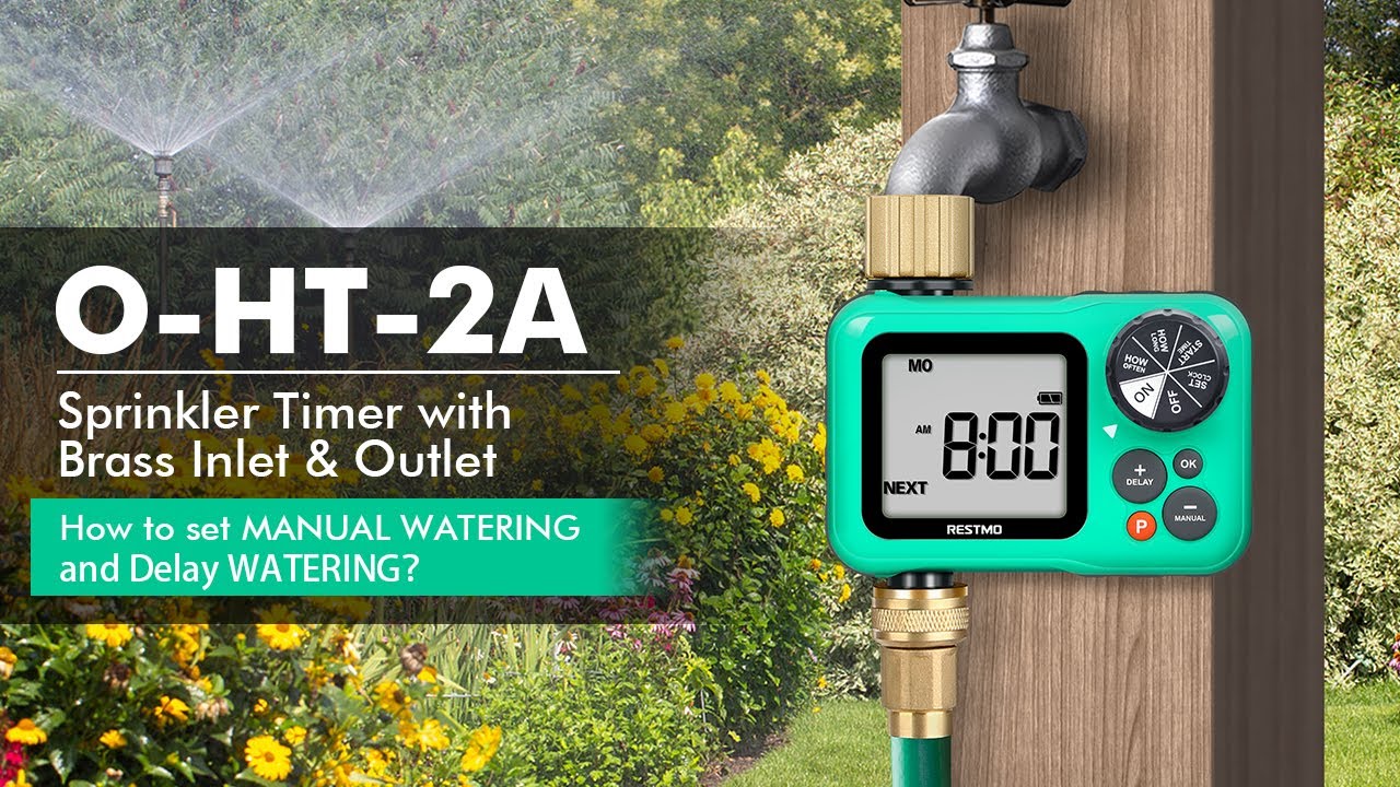 Restmo water timer o ht 2a how to set manual watering and delay