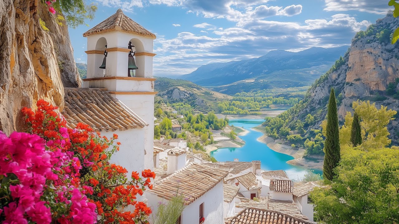 Guadalest - Spain's Most Beautiful Village with Breathtaking Views of the Lake and Castle - 4K Walk