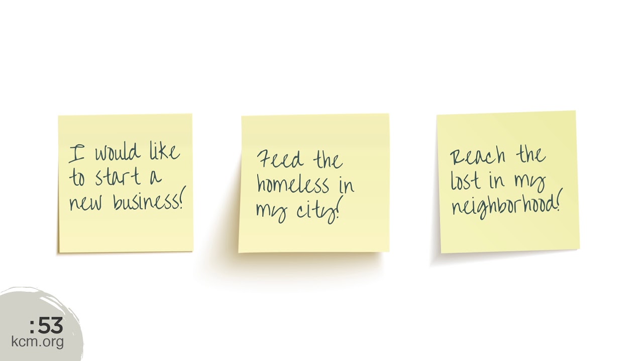 Vision Part 1: Write Your Vision Ministry Minute