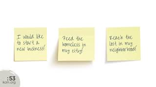 Vision Part 1: Write Your Vision Ministry Minute