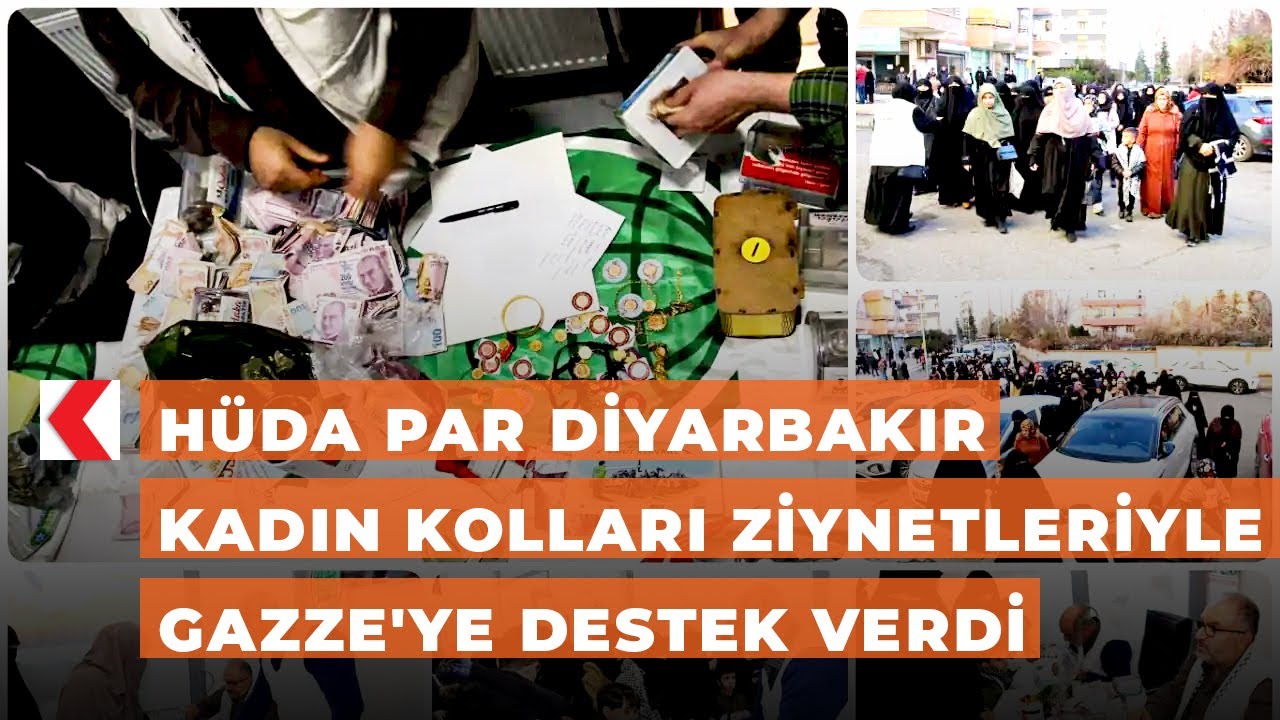 HÜDA PAR Diyarbakır Kadın Kolları ziynetleriyle Gazze'ye destek verdi