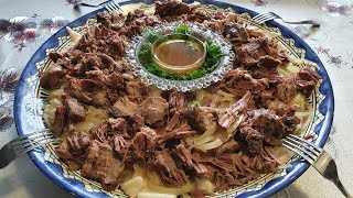 Бешбармак в Афганском Казане!  Казахское Национальное Блюдо!  (Kasachische Küche Beshbarmak)