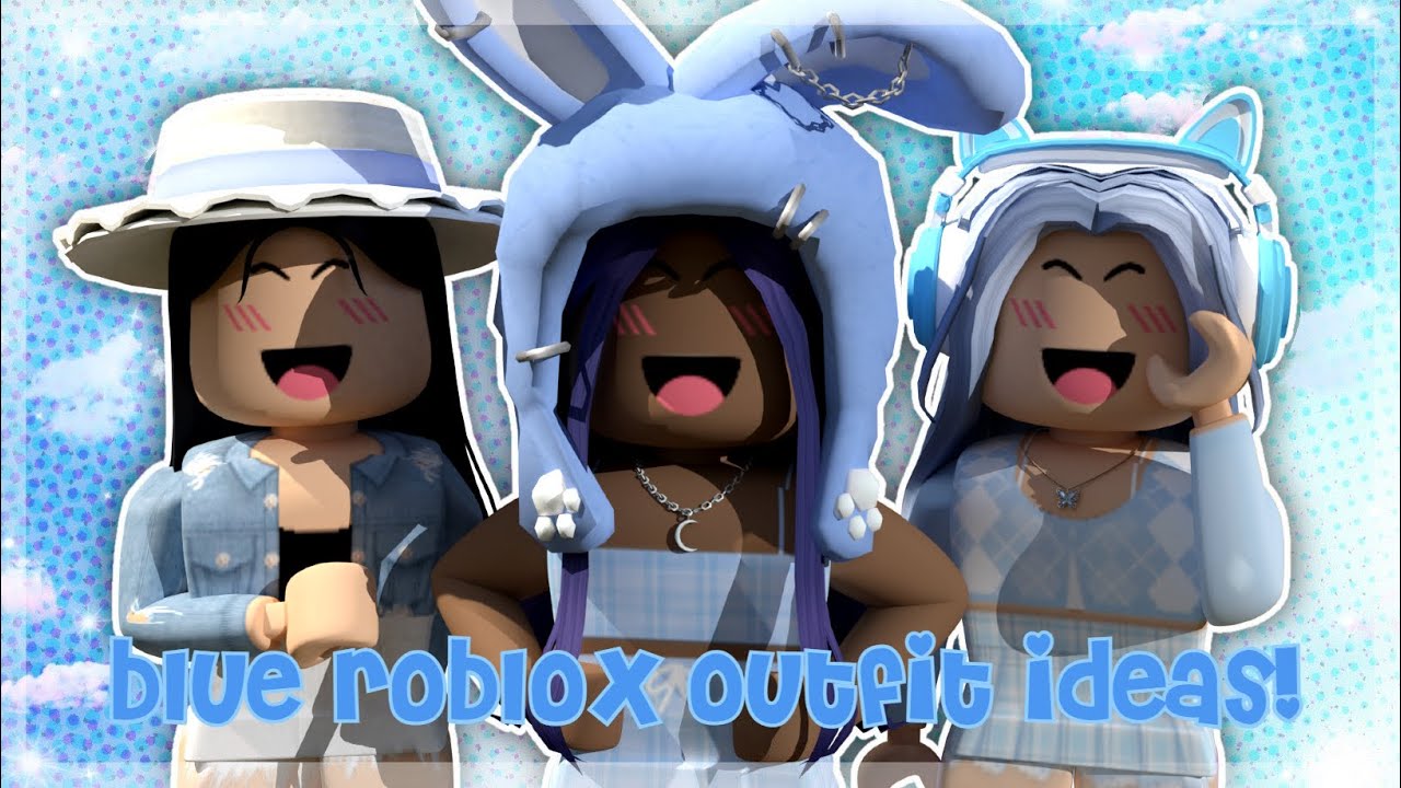 💙BLUE💙 Roblox outfit ideas! (codes + links!) ♥ 