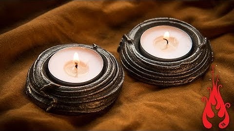 Blacksmithing - Forging a tea light holder from rebar