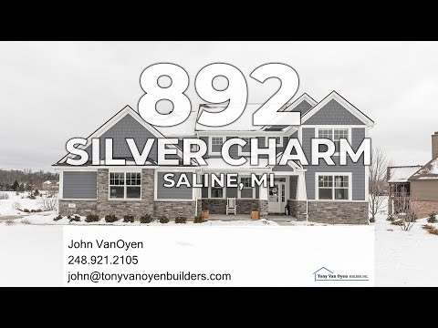 892 Silver Charm Drive, Saline, MI home video tour