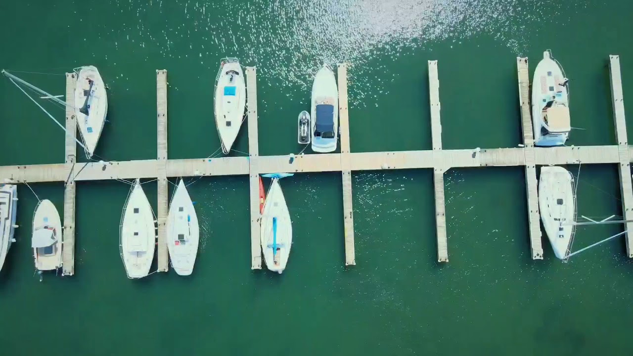 A Sunny Day at The Marina. Dji Mavic Air 2 Cinematic Footage.