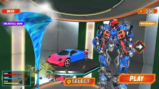 Grand Tornado Robot Car Transform. Monster truck robot car game screenshot 4