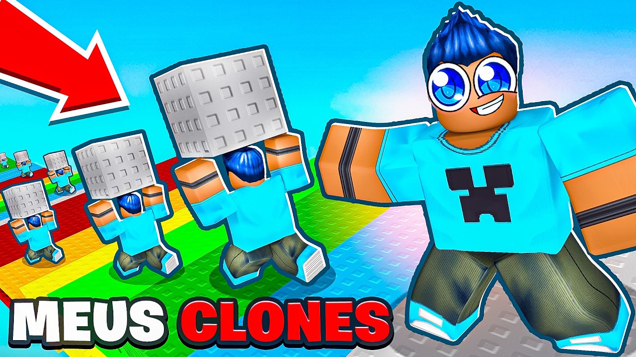 Fiz 1.000 CLONES até CONSTRUIR A MAIOR PONTE do Roblox