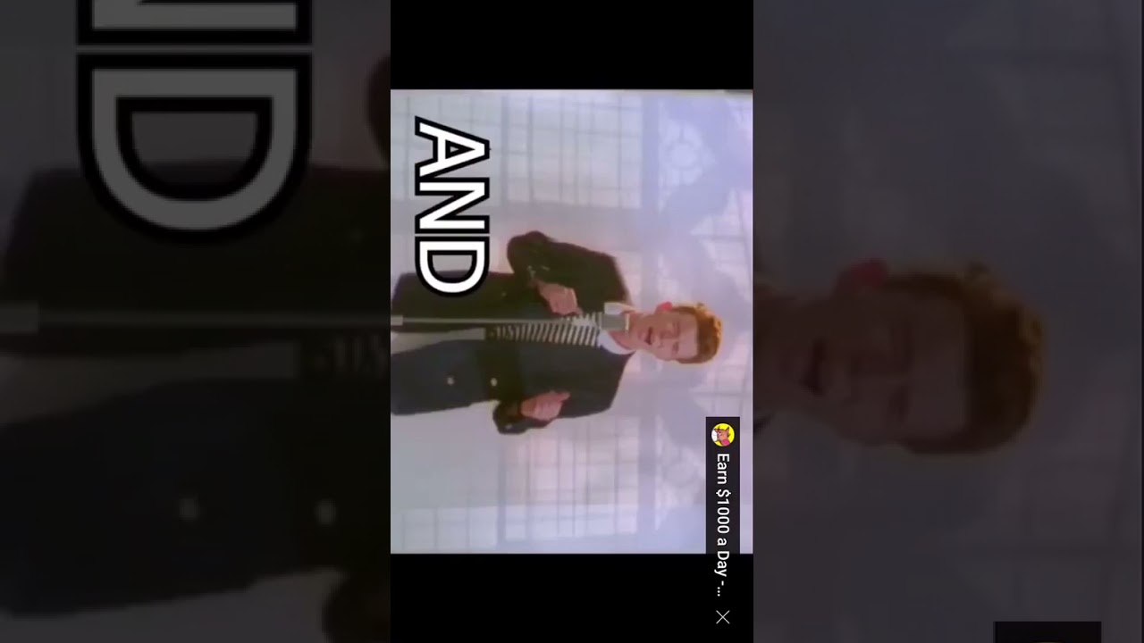 Rick astley is going to say goodbye