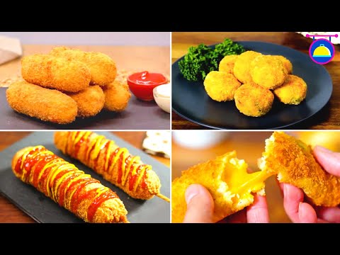 Cheese Balls Recipe | Crispy & Cheesy Cheese Balls | 4 Easy Cheesy Recipes