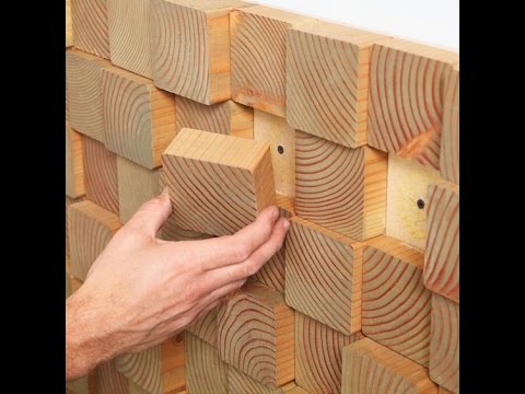 3d Wooden Antique Mosaic Tile Wall Youtube