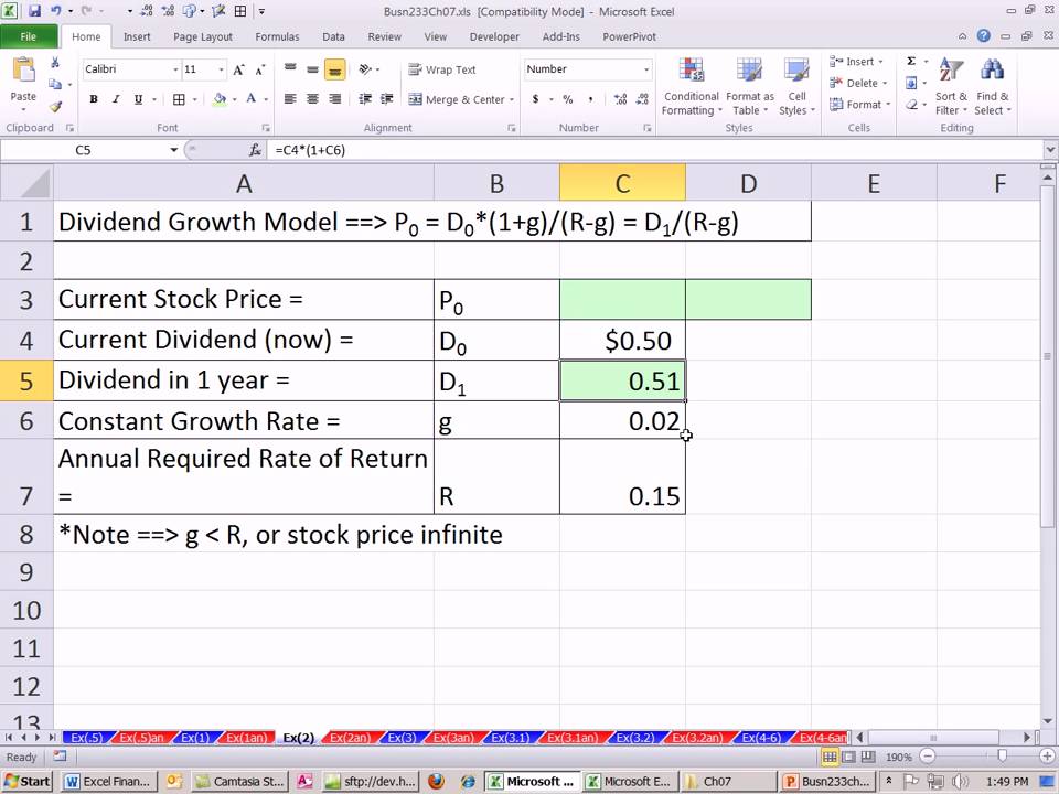 excel-finance-class-63-stock-valuation-with-dividend-growth-model