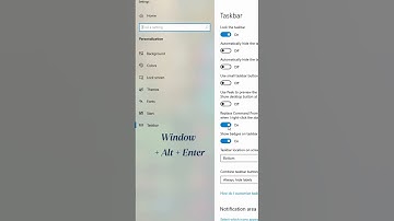 Shortcut Key to taskbar setting #shorts #taskbar #windows #new #explore #explorepage #ai #viralshort