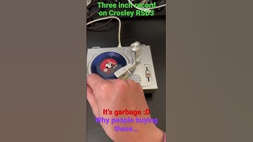 Miniature recordplayer that actually works! Crosley RSD3