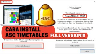CARA INSTALL aSc TIMETABLES FULL VERSION | GAMPANGGG!!!