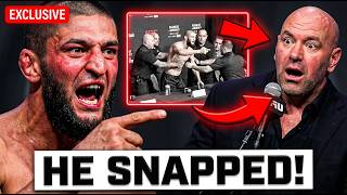 Khamzat Chimaev SNAPS At Dana White In the UFC Press Conference | UFC 328