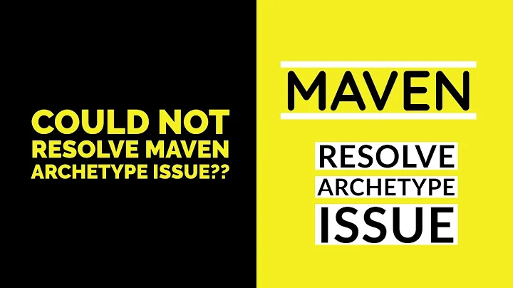 What is a Maven archetype? Fixing 'archetype' Issue