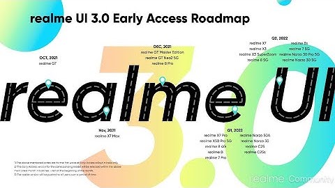 realme UI 3.0 Official Roadmap 😇 ~ by @realmemobiles  😀♥️