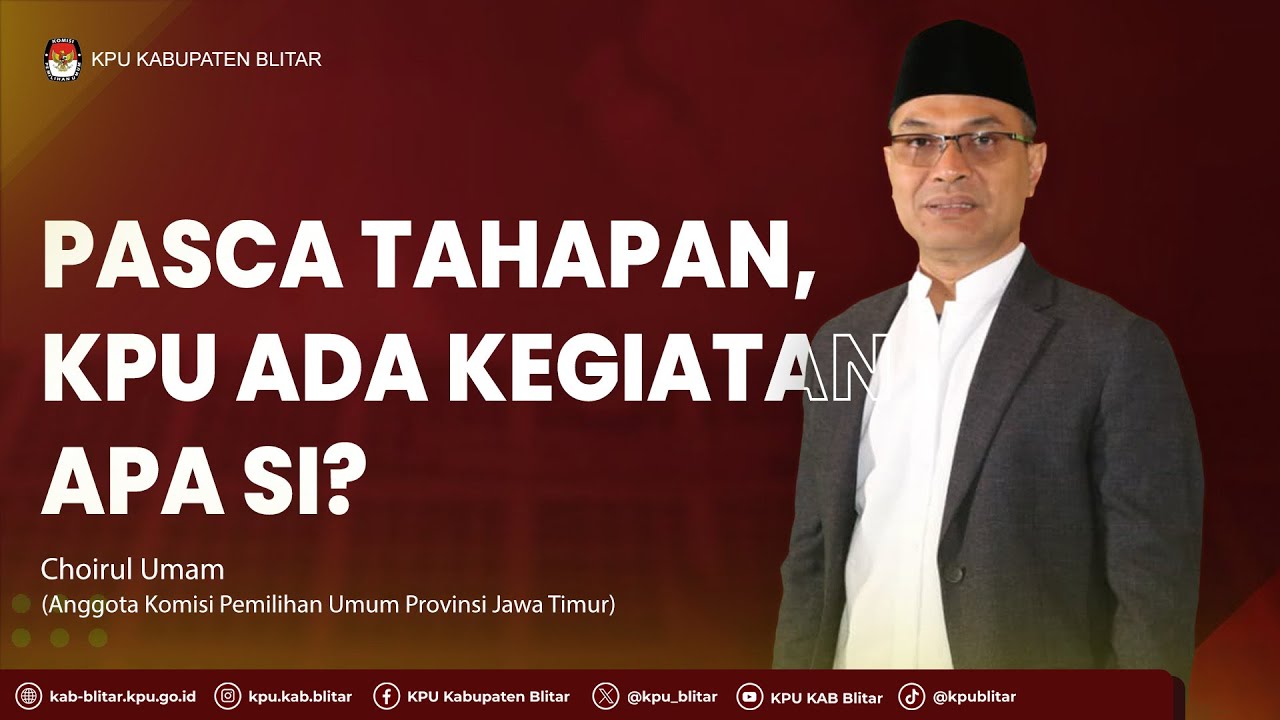 PODCAST EPS. 12 Ngobrolin kegiatan KPU pasca tahapan bersama Bapak Choirul Umam