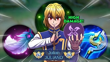 I FINALLY FOUND THE BEST BUILD AND EMBLEM FOR JULIAN (100% BROKEN) - MLBB