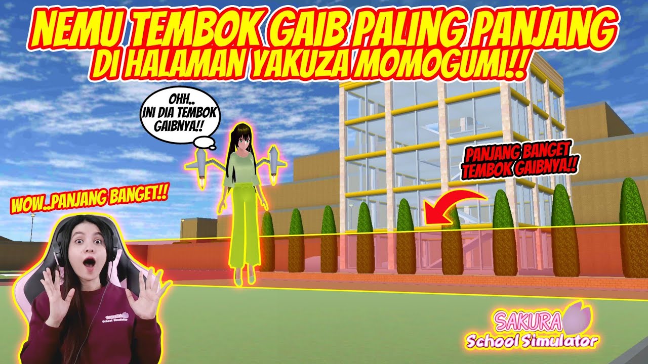 NEMUIN TEMBOK GAIB TAK TERLIHAT PALING PANJANG DI SAKURA!! SAKURA SCHOOL SIMULATOR - PART 121