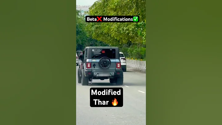 Modified Thar 2025 😍 Yunkesh Scorpio N #thar #tharroxx #modified #yunkesh #scorpion #shorts #funny