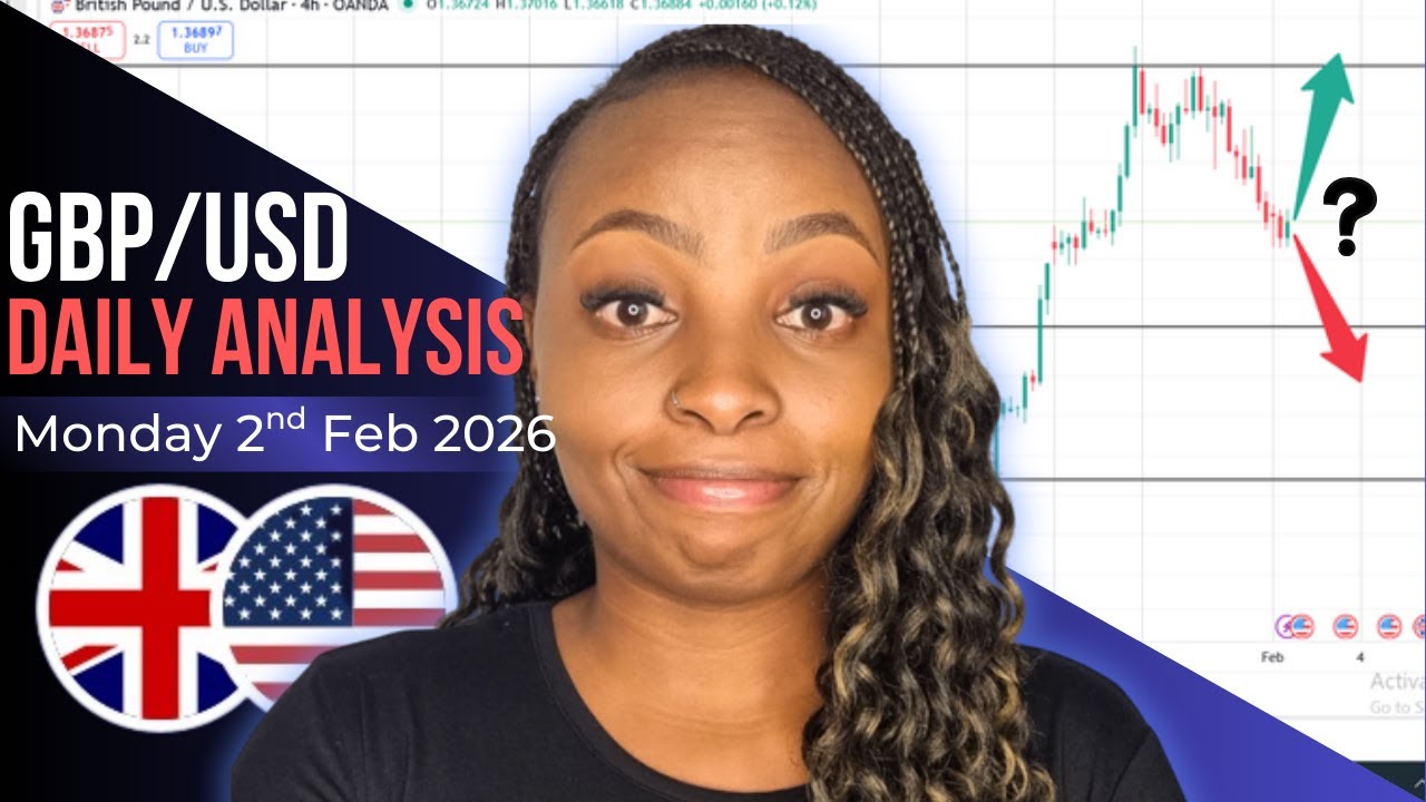 Анализ пары GBPUSD на рынке Форекс — понедельник, 2 февраля 2026 г.