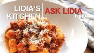 Celebrity Ask Lidia: The Different Ways to Serve Ragu Profile