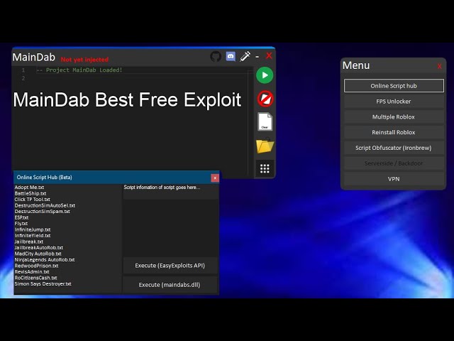 Roblox Maindab Showcase Youtube - roblox jumpscare script pastebin