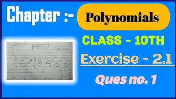Polynomials Class 10 | Exercise 2.1 | Easy & Quick Solution | PCAS Aman Yadav