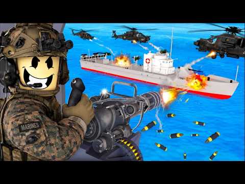 I Sent the US ARMY in a SHIP BOARDING in ROBLOX Harbor Havoc!