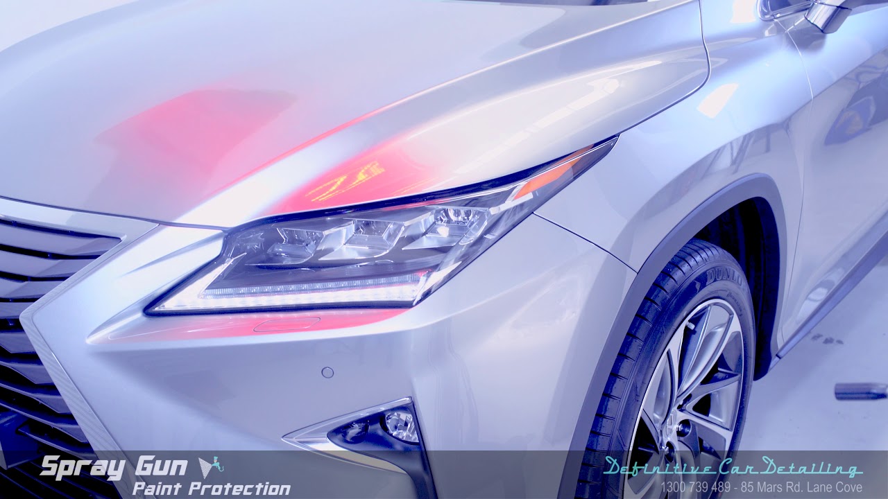 Lexus RX350 Atomic Silver Definitive Sydney Spray Gun 4 Layers Gloss Enhancement Paint Protection Tr