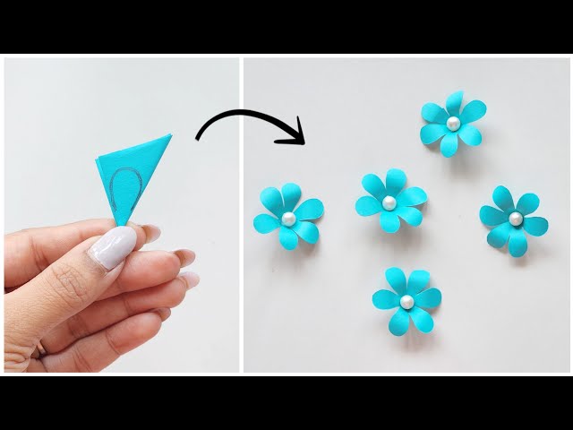 How To Make Paper Flower | DIY | Paper Craft | Paper Flower Making | NS Creative Collections class=