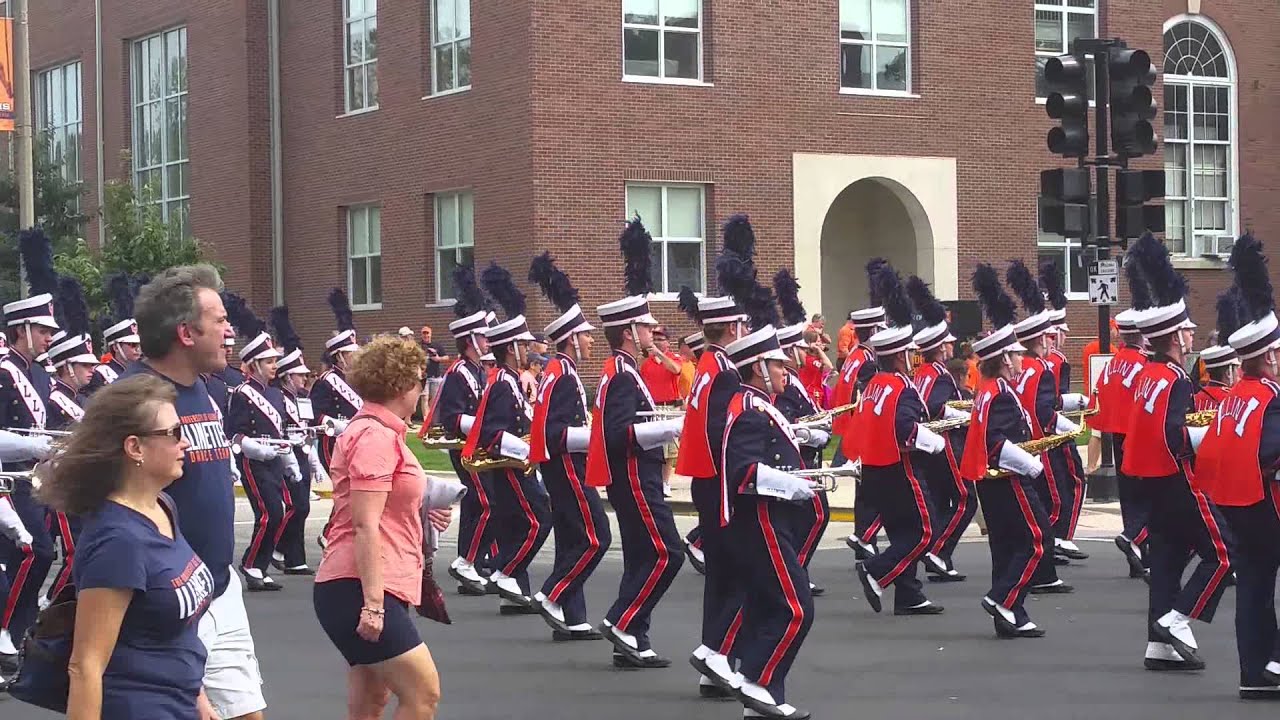 Marching Illini Game Day March Out YouTube